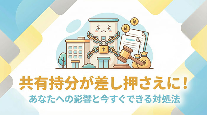共有持分が差し押さえに!あなたへの影響と今すぐできる対処法を徹底解説
