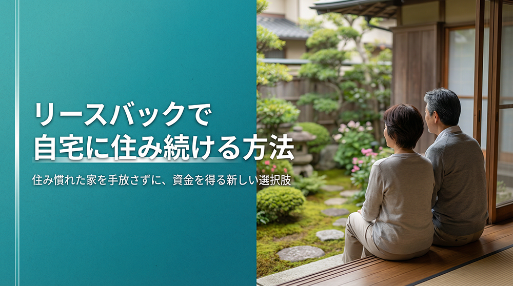 リースバックで自宅に住み続ける方法