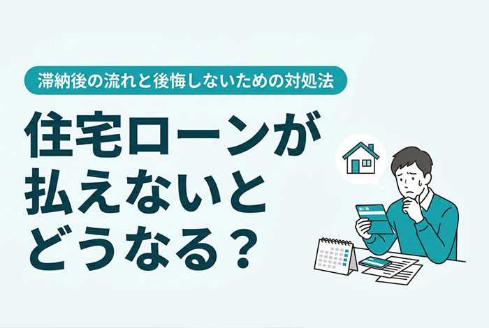 住宅ローンが払えないとどうなる？滞納後の流れと後悔しないための対処法