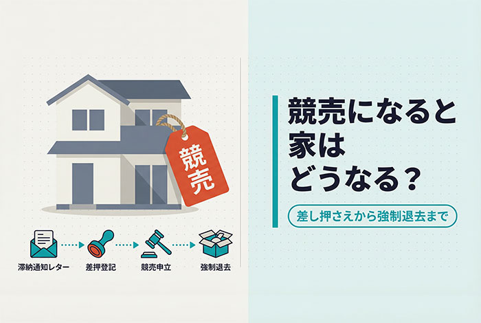 競売になると家はどうなる？差し押さえから強制退去まで